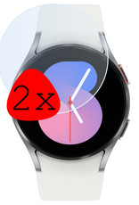 BASEY. Screenprotector Geschikt voor Samsung Watch 5 44 mm Screenprotector Tempered Glass Beschermglas - Screenprotector Geschikt voor Samsung Galaxy Watch 5 (44 mm) Screen Protector - 2 Stuks