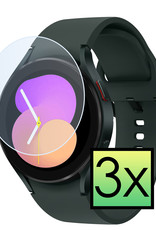 NoXx Screenprotector Geschikt voor Samsung Watch 5 40 mm Screenprotector Tempered Glass Gehard Glas - 3x