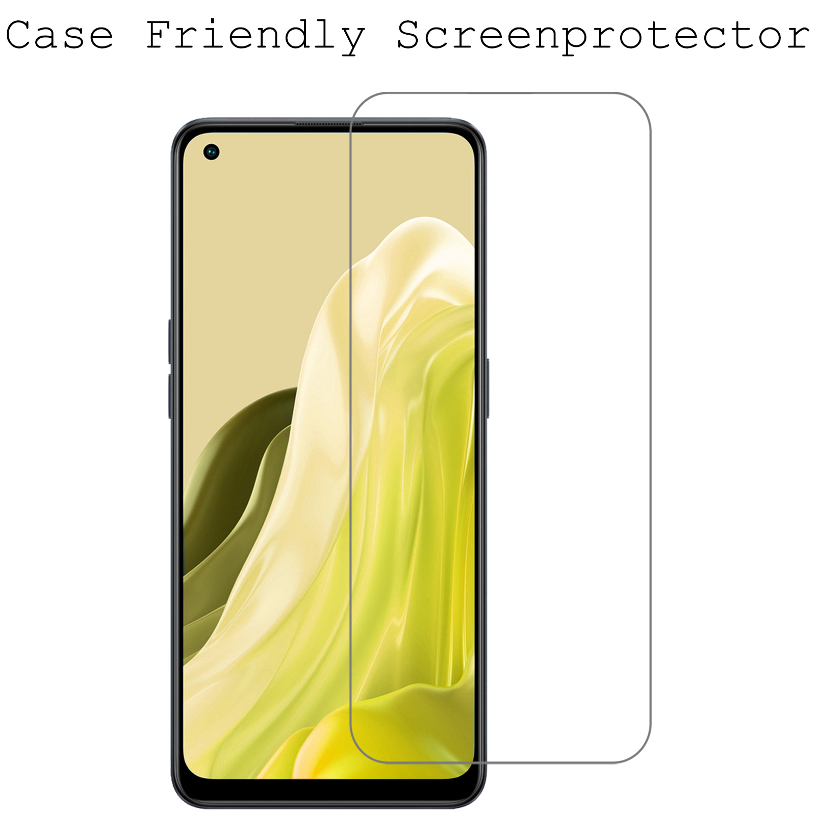 BASEY. Screenprotector Geschikt voor OPPO Reno 7 Screenprotector Tempered Glass - Screenprotector Geschikt voor OPPO Reno 7 Beschermglas Screen Protector Glas