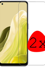 BASEY. Screenprotector Geschikt voor OPPO Reno 7 Screenprotector Tempered Glass - Screenprotector Geschikt voor OPPO Reno 7 Beschermglas Screen Protector Glas - 2 Stuks