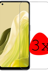 BASEY. Screenprotector Geschikt voor OPPO Reno 7 Screenprotector Tempered Glass - Screenprotector Geschikt voor OPPO Reno 7 Beschermglas Screen Protector Glas - 3 Stuks