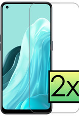 NoXx Screenprotector Geschikt voor OPPO Reno 7 Screenprotector Tempered Glass Gehard Glas Beschermglas - 2x
