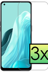 NoXx Oppo Reno7 Screenprotector Tempered Glass Gehard Glas Beschermglas - 3x