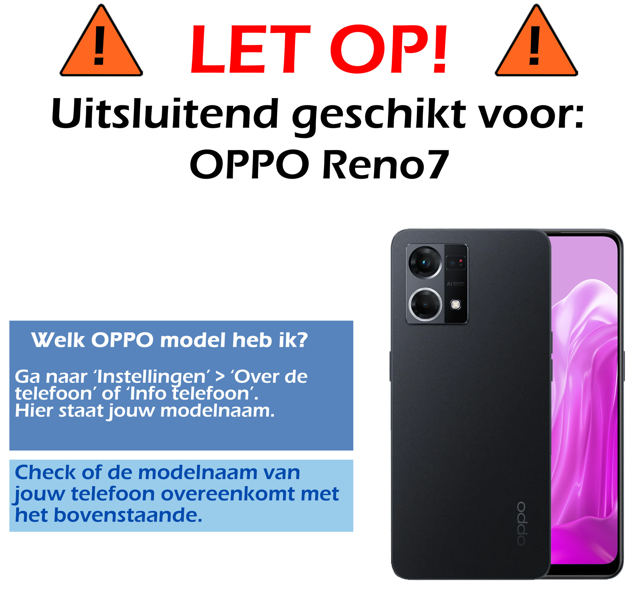 Nomfy Oppo Reno7 Screenprotector Bescherm Glas Tempered Glass - Oppo Reno7 Screen Protector