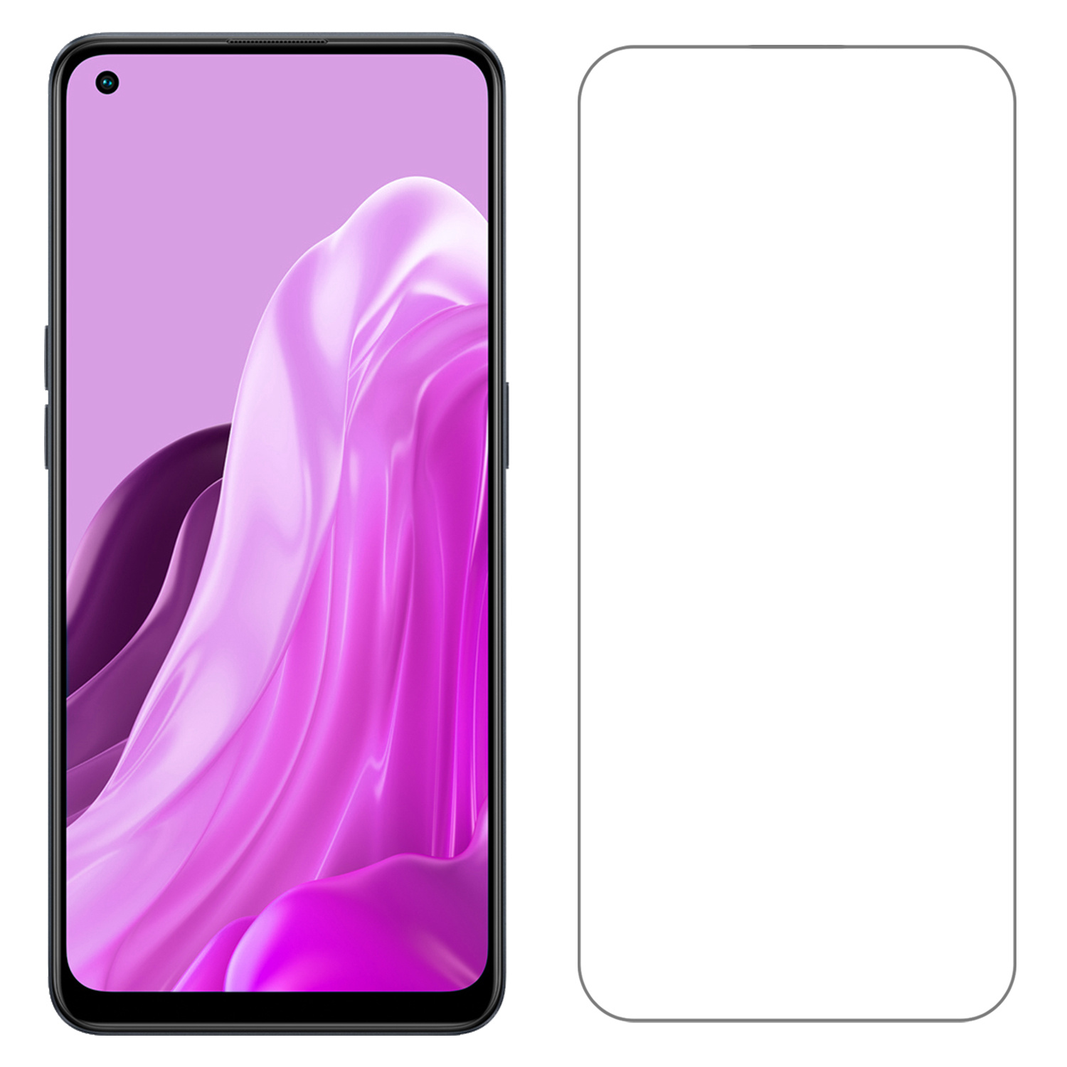Nomfy Screenprotector Geschikt voor OPPO Reno 7 Screenprotector Bescherm Glas Tempered Glass - Screenprotector Geschikt voor OPPO Reno 7 Screen Protector - 3 PACK