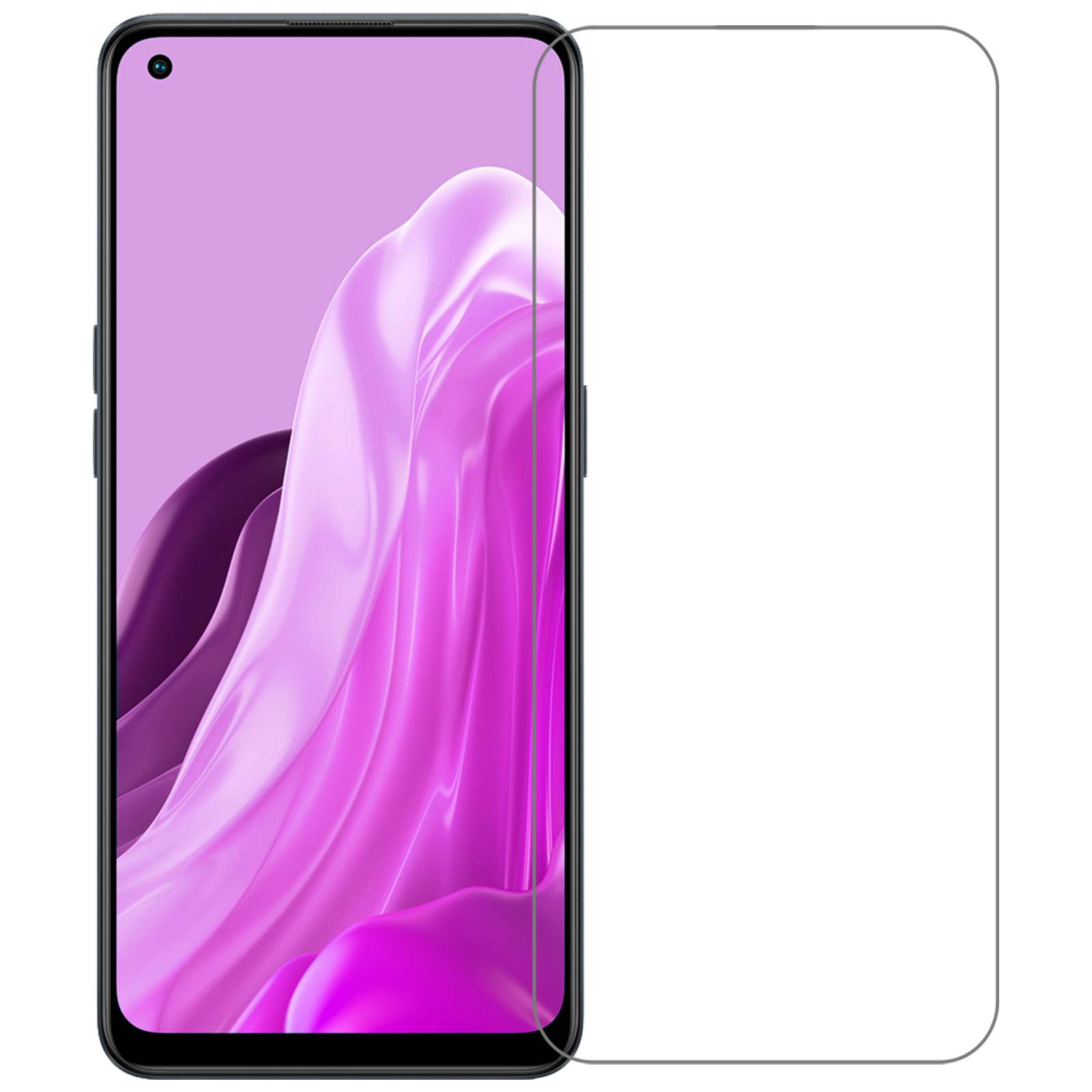 Nomfy Screenprotector Geschikt voor OPPO Reno 7 Screenprotector Bescherm Glas Tempered Glass - Screenprotector Geschikt voor OPPO Reno 7 Screen Protector - 3 PACK