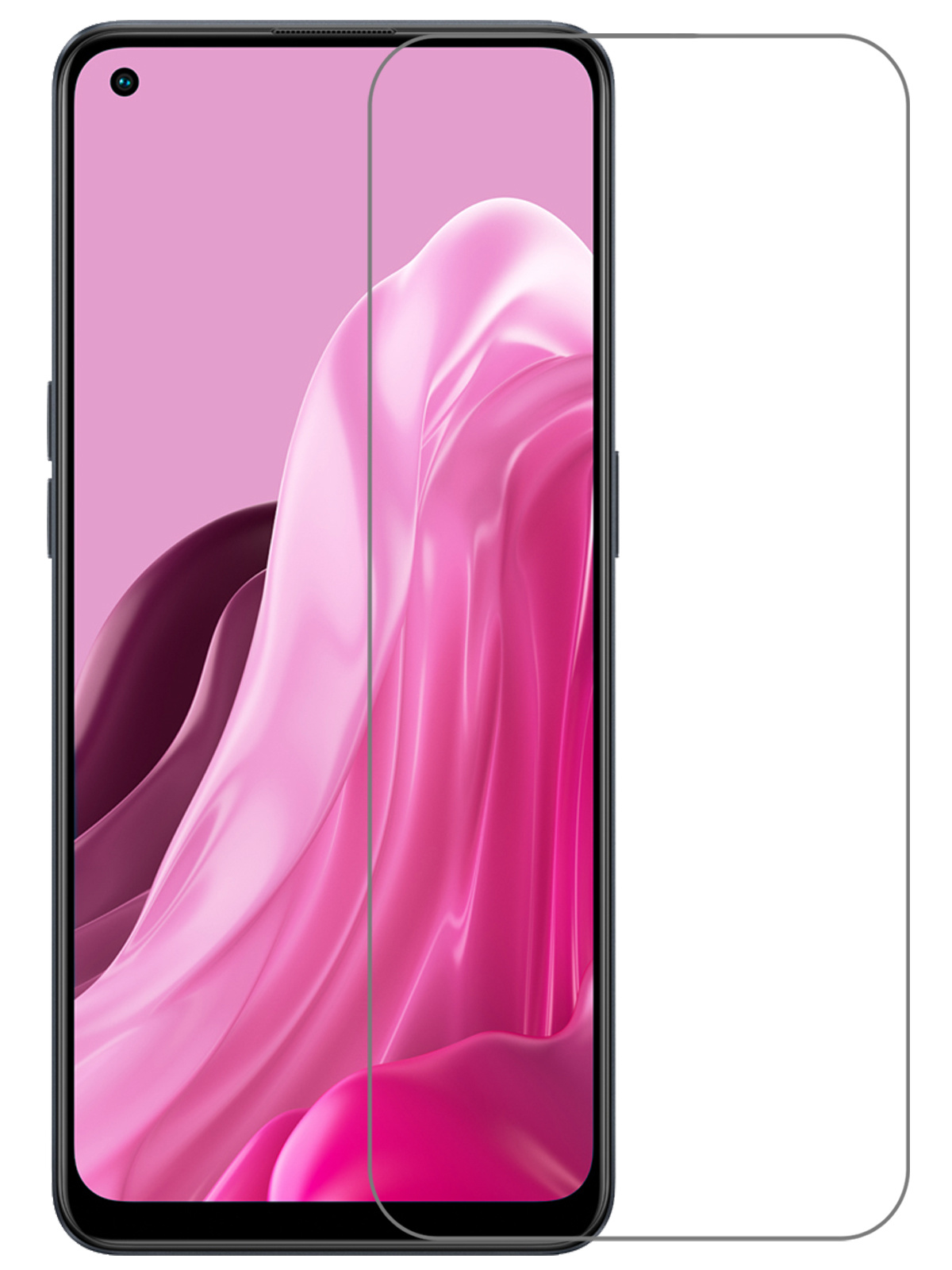 NoXx Screenprotector Geschikt voor OPPO Reno 8 Lite Screenprotector Tempered Glass Gehard Glas Beschermglas