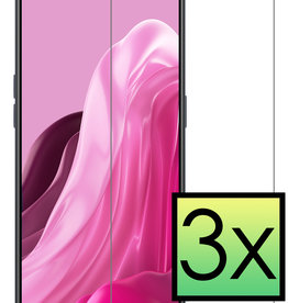 NoXx Oppo Reno8 Lite Screenprotector Glas - 3 PACK