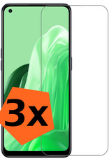 Nomfy Screenprotector Geschikt voor OPPO Reno 8 Lite Screenprotector Bescherm Glas Tempered Glass - Screenprotector Geschikt voor OPPO Reno 8 Lite Screen Protector - 3 PACK