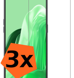 Nomfy Nomfy Oppo Reno8 Lite Screenprotector Glas - 3 PACK