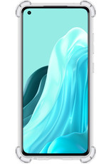 NoXx Hoes Geschikt voor OPPO Reno 7 Hoesje Siliconen Cover Shock Proof Back Case Shockproof Hoes - Transparant - 2x