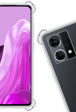 Nomfy Hoesje Geschikt voor OPPO Reno 7 Hoesje Shock Proof Cover Case Shockproof - Hoes Geschikt voor OPPO Reno 7 Hoes Siliconen Back Case - Transparant