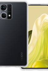 BASEY. Hoes Geschikt voor OPPO Reno 7 Hoesje Siliconen Back Cover Case - Hoesje Geschikt voor OPPO Reno 7 Hoes Cover Hoesje - Transparant