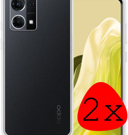 BASEY. BASEY. Oppo Reno7 Hoesje Siliconen - Transparant - 2 PACK