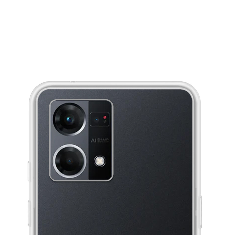 NoXx Hoes Geschikt voor OPPO Reno 7 Hoesje Cover Siliconen Back Case Hoes - Transparant - 2x