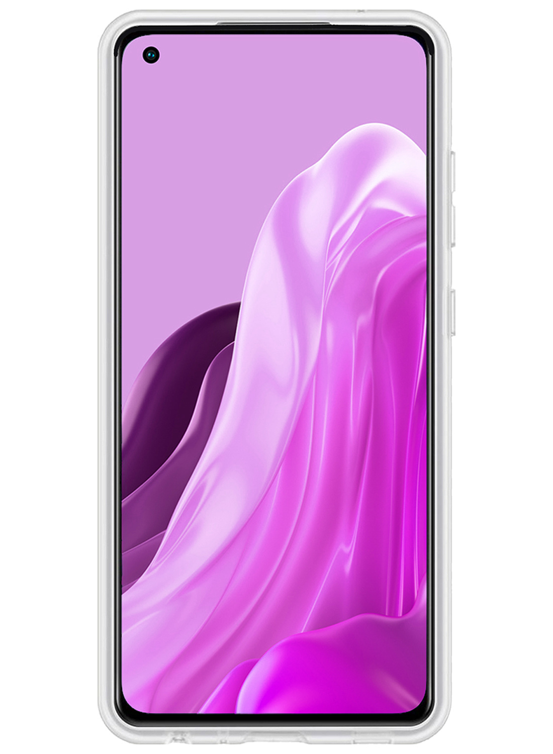 Nomfy Hoesje Geschikt voor OPPO Reno 7 Hoesje Siliconen Cover Case - Hoes Geschikt voor OPPO Reno 7 Hoes Back Case - 2-PACK - Transparant