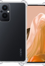 BASEY. Hoes Geschikt voor OPPO Reno 8 Lite Hoesje Shock Proof Case Hoes Siliconen - Hoesje Geschikt voor OPPO Reno 8 Lite Hoes Cover Shockproof - Transparant