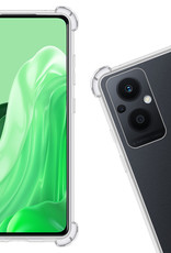 Nomfy Hoesje Geschikt voor OPPO Reno 8 Lite Hoesje Shock Proof Cover Case Shockproof - Hoes Geschikt voor OPPO Reno 8 Lite Hoes Siliconen Back Case - Transparant