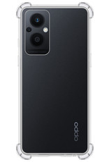 Nomfy Hoesje Geschikt voor OPPO Reno 8 Lite Hoesje Shock Proof Cover Case Shockproof - Hoes Geschikt voor OPPO Reno 8 Lite Hoes Siliconen Back Case - Transparant