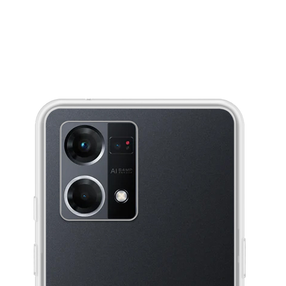 NoXx Hoes Geschikt voor OPPO Reno 7 Hoesje Cover Siliconen Back Case Hoes Met 2x Screenprotector - Transparant