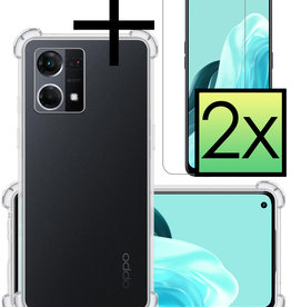 NoXx NoXx Oppo Reno7 Hoesje Shockproof Met 2x Screenprotector