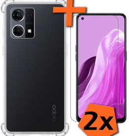 Nomfy Nomfy Oppo Reno7 Hoesje Shockproof Met 2x Screenprotector