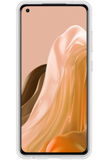 BASEY. Hoes Geschikt voor OPPO Reno 8 Lite Hoesje Siliconen Back Cover Case - Hoesje Geschikt voor OPPO Reno 8 Lite Hoes Cover Hoesje - Transparant