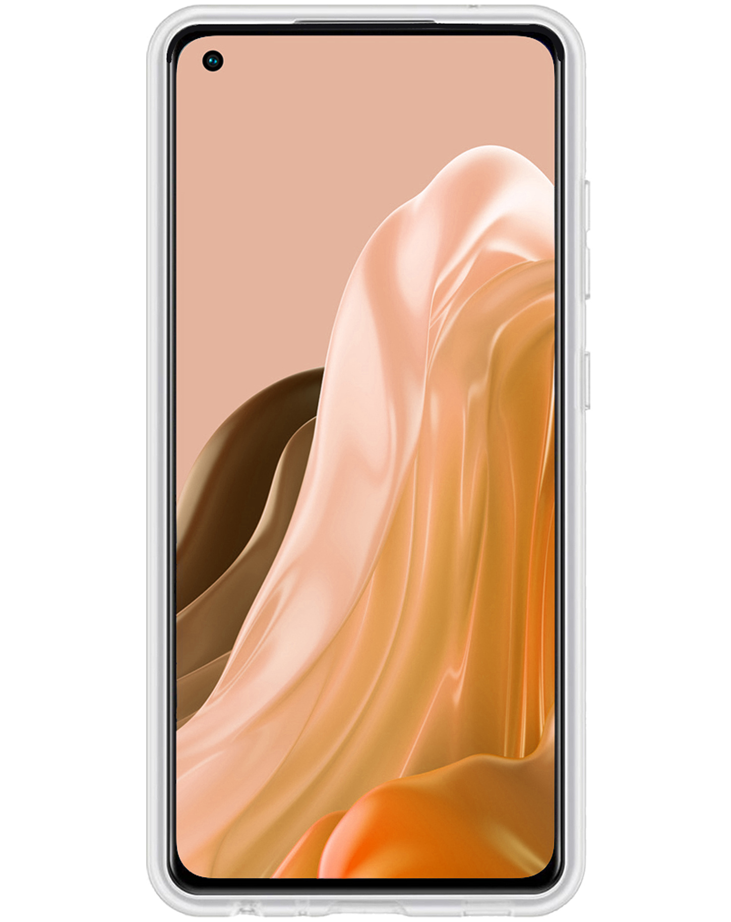 BASEY. Hoes Geschikt voor OPPO Reno 8 Lite Hoesje Siliconen Back Cover Case - Hoesje Geschikt voor OPPO Reno 8 Lite Hoes Cover Hoesje - Transparant - 2 Stuks