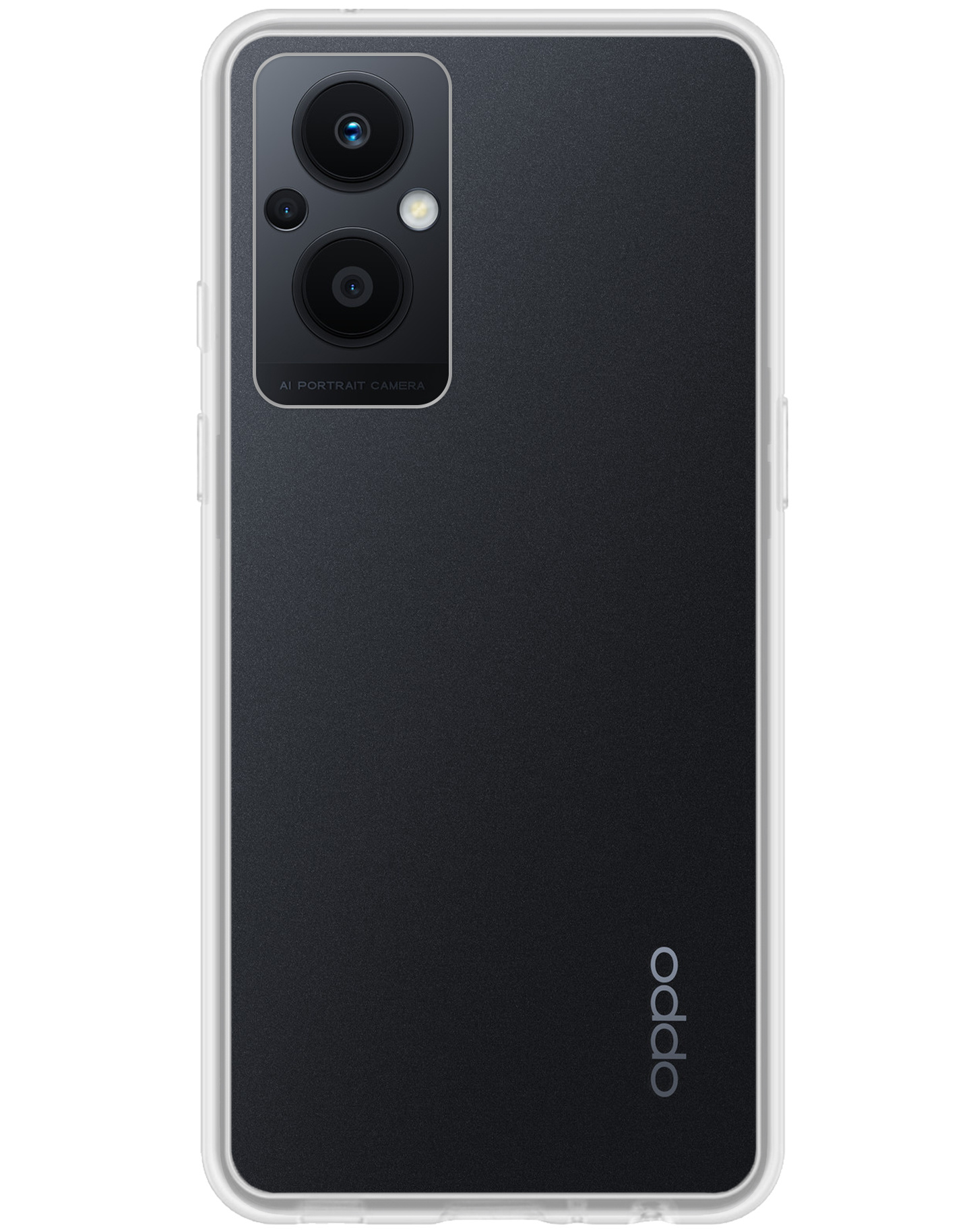 Oppo Reno8 Lite Hoesje Back Cover Siliconen Case Hoes - Transparant