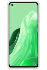 Nomfy Hoesje Geschikt voor OPPO Reno 8 Lite Hoesje Siliconen Cover Case - Hoes Geschikt voor OPPO Reno 8 Lite Hoes Back Case - Transparant