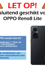 Nomfy Hoesje Geschikt voor OPPO Reno 8 Lite Hoesje Siliconen Cover Case - Hoes Geschikt voor OPPO Reno 8 Lite Hoes Back Case - Transparant