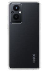 Nomfy Hoesje Geschikt voor OPPO Reno 8 Lite Hoesje Siliconen Cover Case - Hoes Geschikt voor OPPO Reno 8 Lite Hoes Back Case - Transparant