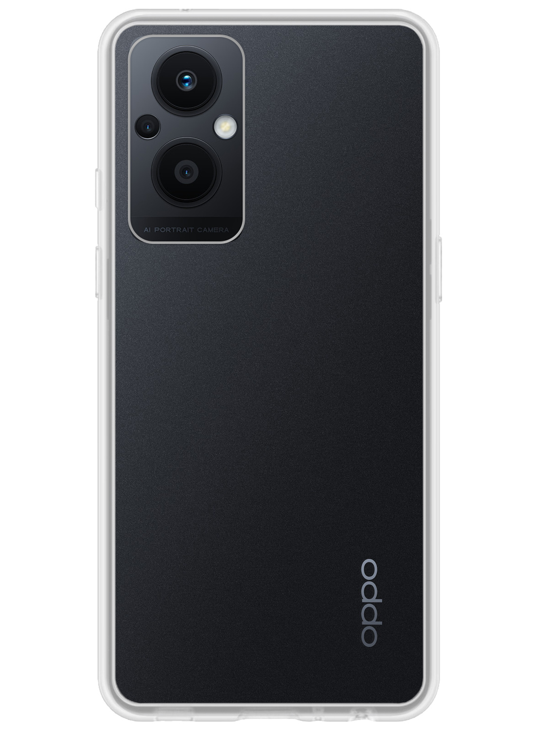 Nomfy Hoesje Geschikt voor OPPO Reno 8 Lite Hoesje Siliconen Cover Case - Hoes Geschikt voor OPPO Reno 8 Lite Hoes Back Case - Transparant