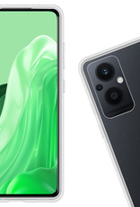 Nomfy Hoesje Geschikt voor OPPO Reno 8 Lite Hoesje Siliconen Cover Case - Hoes Geschikt voor OPPO Reno 8 Lite Hoes Back Case - 2-PACK - Transparant