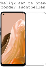 BASEY. Hoes Geschikt voor OPPO Reno 8 Lite Hoesje Shock Proof Case Hoes Siliconen Met Screenprotector - Hoesje Geschikt voor OPPO Reno 8 Lite Hoes Cover Shockproof - Transparant