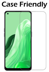 Nomfy Hoesje Geschikt voor OPPO Reno 8 Lite Hoesje Shock Proof Cover Case Shockproof Met Screenprotector - Hoes Geschikt voor OPPO Reno 8 Lite Hoes Siliconen Back Case - Transparant