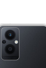 NoXx Hoes Geschikt voor OPPO Reno 8 Lite Hoesje Cover Siliconen Back Case Hoes Met Screenprotector - Transparant