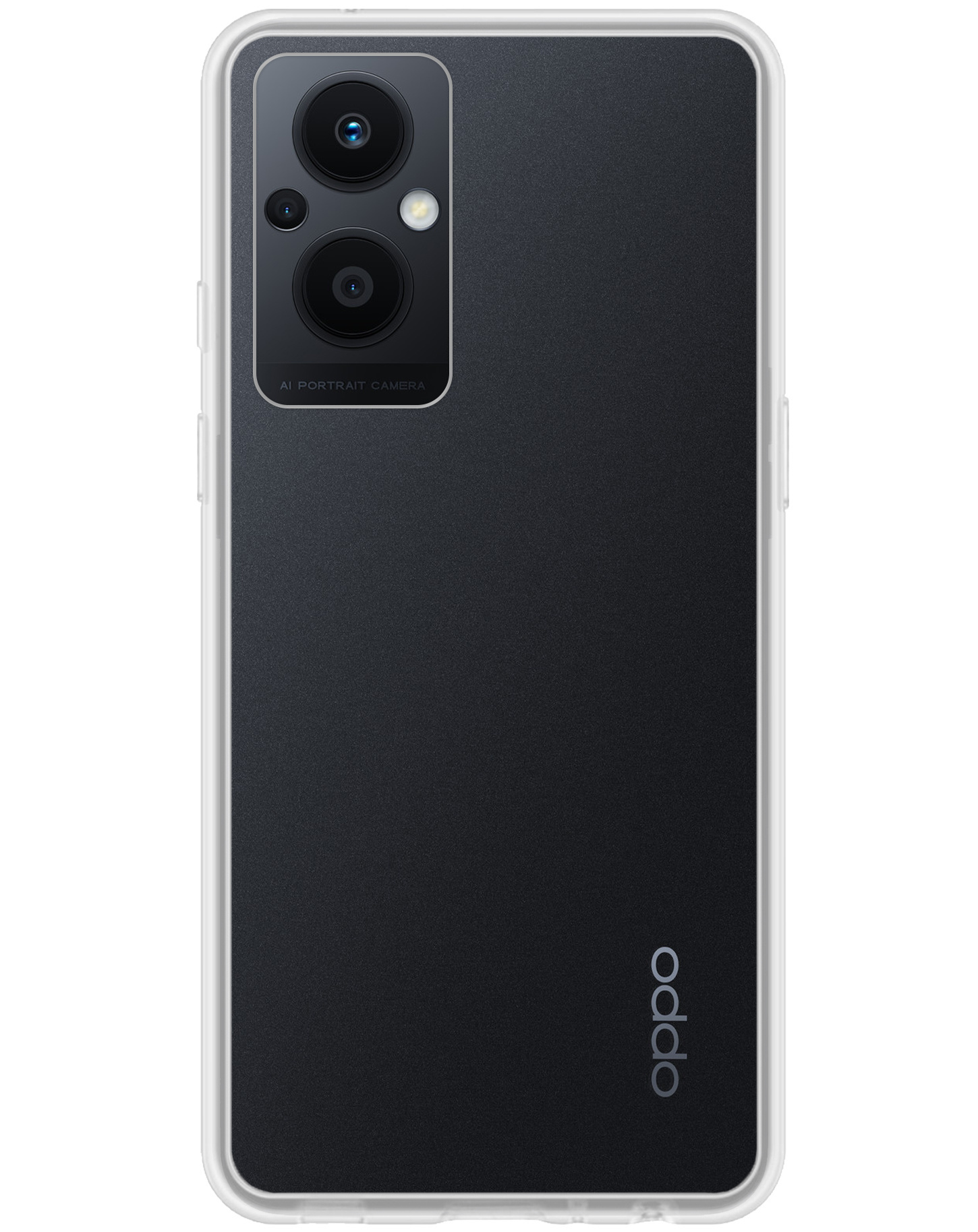NoXx Hoes Geschikt voor OPPO Reno 8 Lite Hoesje Cover Siliconen Back Case Hoes Met 2x Screenprotector - Transparant
