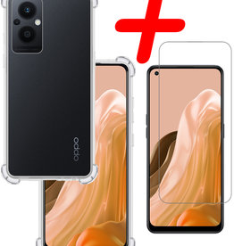 BASEY. Oppo Reno8 Lite Hoesje Shockproof Met Screenprotector