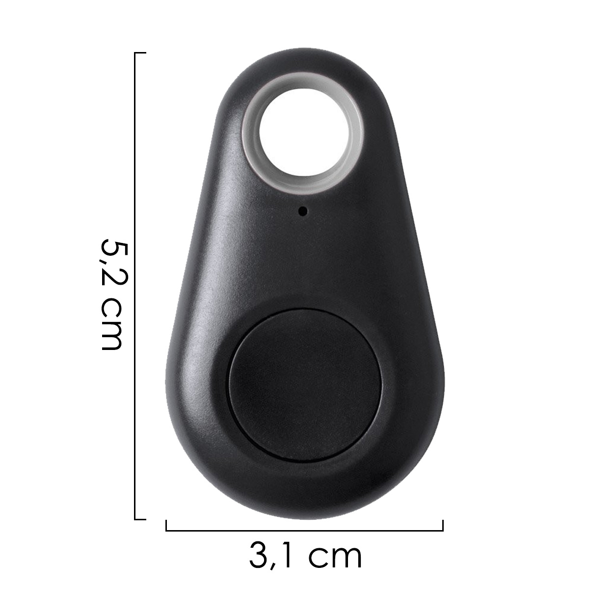 Nomfy Keyfinder Sleutelhanger Bluetooth Sleutelvinder Tracer Keyfinder Zwart