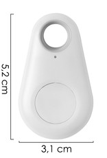 Nomfy Keyfinder Sleutelhanger Bluetooth Sleutelvinder Tracer Keyfinder Wit