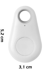 NoXx Keyfinder Bluetooth Sleutelvinder Sleutelzoeker Huisdier - Wit