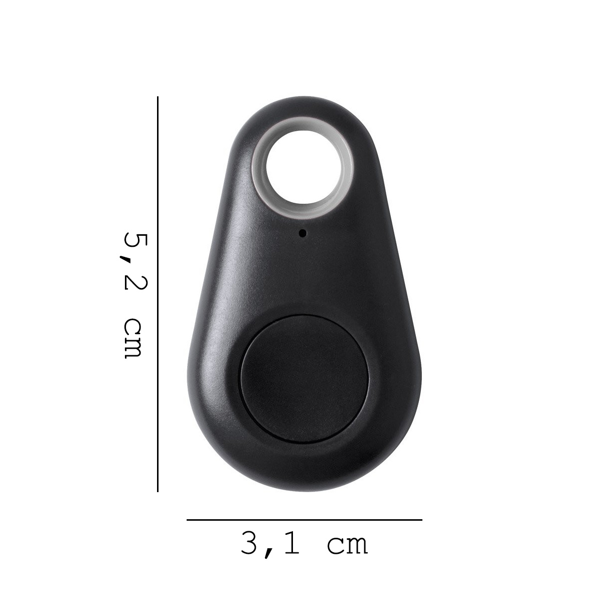 BASEY. Keyfinder Sleutelhanger Sleutelvinder Bluetooth Sleutelzoeker - Zwart