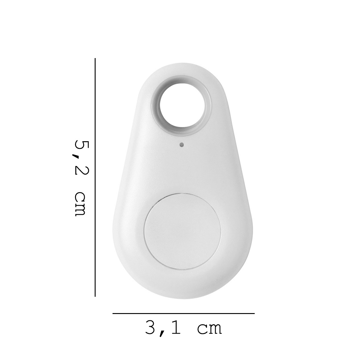 BASEY. Keyfinder Sleutelhanger Sleutelvinder Bluetooth Sleutelzoeker - Wit