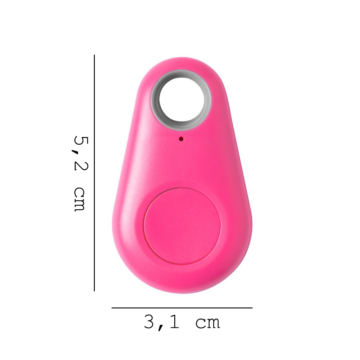 BASEY. Keyfinder Sleutelhanger Sleutelvinder Bluetooth Sleutelzoeker - Roze