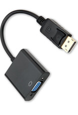 BASEY. Displayport Naar VGA Kabel Display Kabel Naar VGA 1080p - Zwart