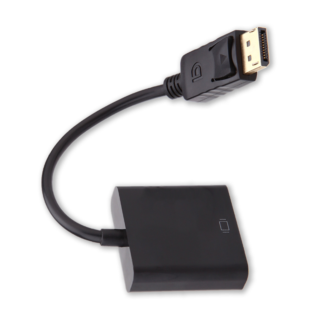 BASEY. Displayport Naar VGA Kabel Display Kabel Naar VGA 1080p - Zwart