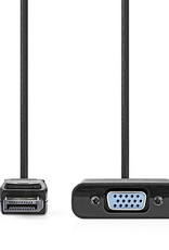 BASEY. Displayport Naar VGA Kabel Display Kabel Naar VGA 1080p - Zwart