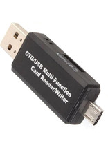 Nomfy Micro SD Kaartlezer USB SD Kaarlezer USB SD Card Reader USB OTG 4-in-1 - Geschikt voor Telefoon, PC en Tablet