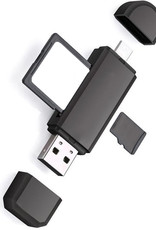 SD Card Reader USB Micro SD Kaartlezer USB Type C / OTG 5-in-1